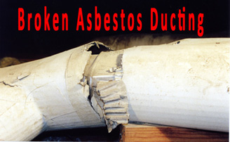 Broken asbestos ducting can be found during a air conditioning tune up