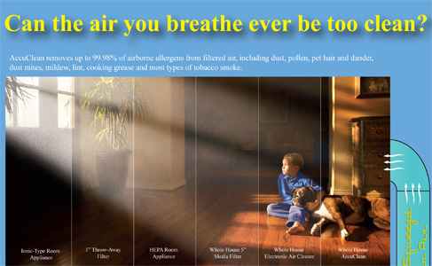 Your new air conditioning can improve the quality of air that you and your family breathe