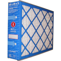 Pleated furnace air filter